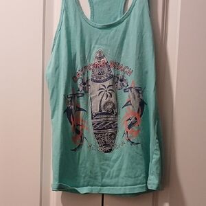 Daytona Beach Graphic Tank Top - Teal